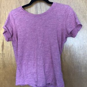 Open back athletic T-shirt